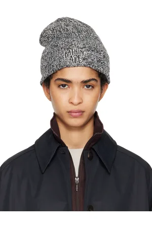 BAPE Gray Gradient Knit Beanie