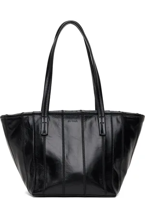By Far Black Patchwork Bar Tote
