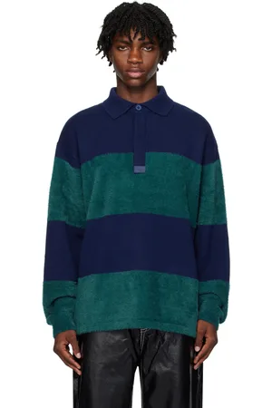 Eytys Navy & Green Jarvis Polo