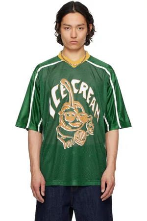 ICECREAM Cherry Appliqué Football T-shirt