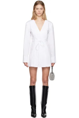 Alexander Wang White Wrap Minidress