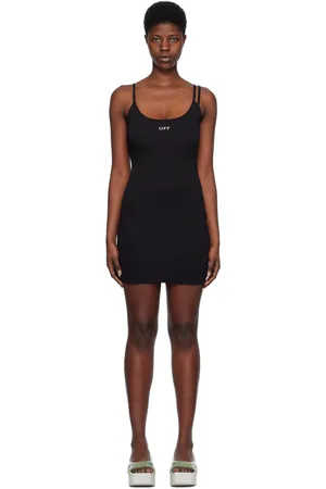 OFF-WHITE Black Off Stamp Basic Minidress