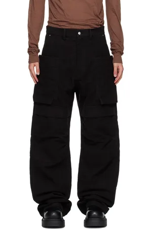 Rick Owens Black Porterville Stefan Cargo Pants