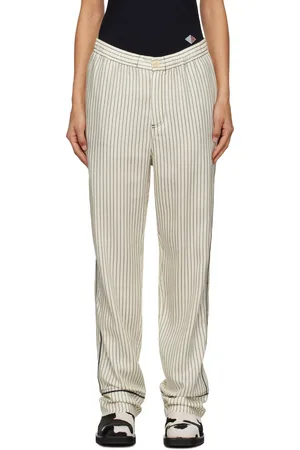 Soulland Off-White & Black Fargo Trousers