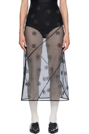 Simone Rocha Black Spiral Skirt