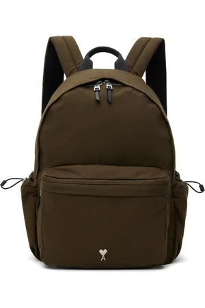 Ami Khaki Canvas Ami de Coeur Backpack