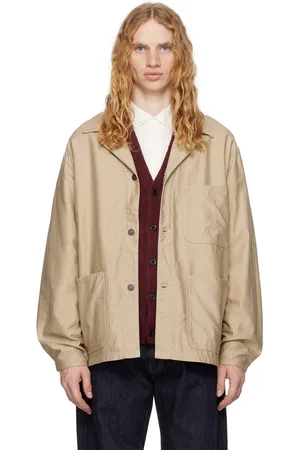 Kaptain Sunshine Beige Coverall Jacket