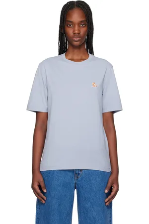 Maison Kitsuné Blue Chillax Fox Patch Regular T-shirt