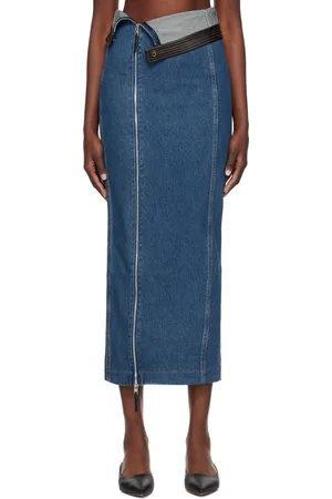 Paris Georgia Indigo Jo Denim Maxi Skirt