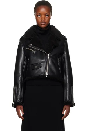 Stand Studio Black Lillia Faux-Leather Jacket