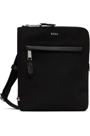 HUGO BOSS Black Canvas Messenger Bag