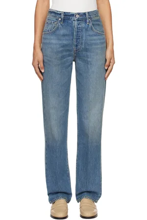 Citizens of Humanity Blue Baretta Relaxed Straight Jeans