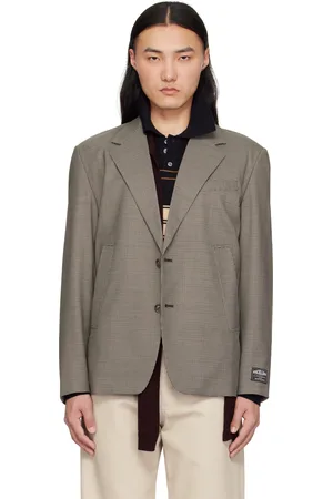 Commission Brown Houndstooth Varsity Blazer