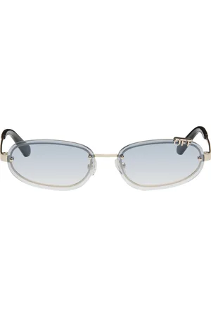 OFF-WHITE Gold & Blue Miami Sunglasses