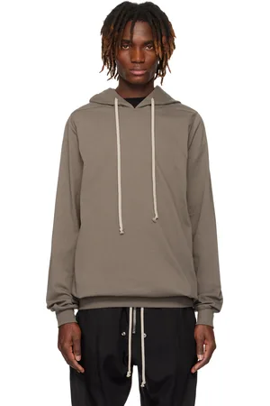 Rick Owens Gray Hollywood Heavy Jersey Hoodie