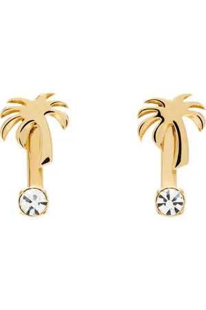 Palm Angels Strass Palm Earrings