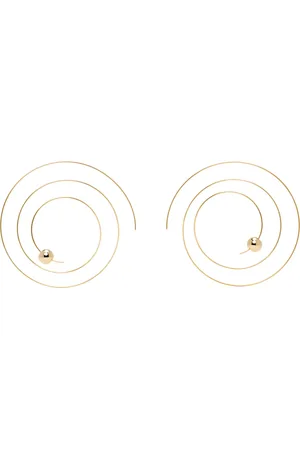 Alaïa Gold Thin Spiral Earrings
