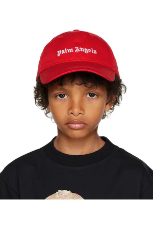 Palm Angels Kids Red Logo Cap