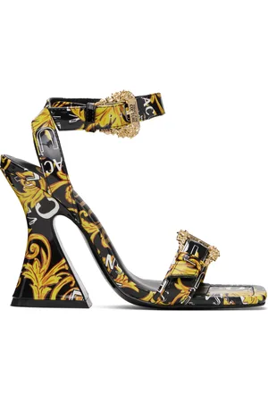 VERSACE Black Kirsten Heeled Sandals