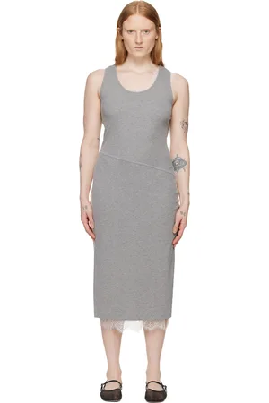 3.1 Phillip Lim Gray Deconstructed Maxi Dress