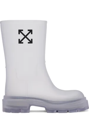 OFF-WHITE Transparent Black Arrow Reboot Boots
