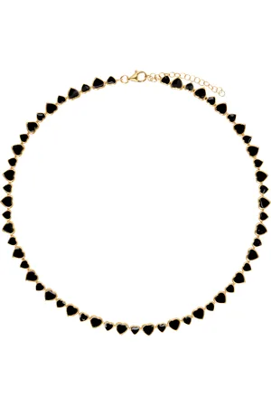 Ernest W. Baker Gold Hearts Necklace