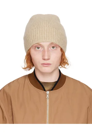DRIES VAN NOTEN Beige Alpaca & Merino Wool Beanie