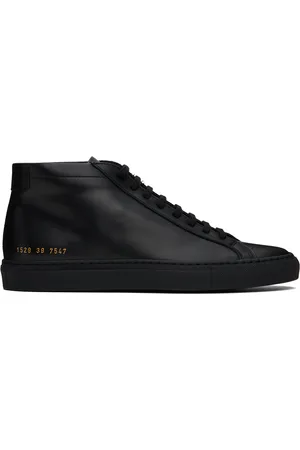COMMON PROJECTS Black Achilles Mid Sneakers
