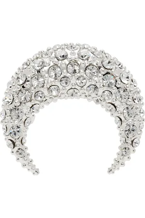 Marine Serre Silver Moon Stud Single Earring