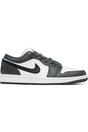 Nike Big Kids White & Gray Air Jordan 1 Low Sneakers