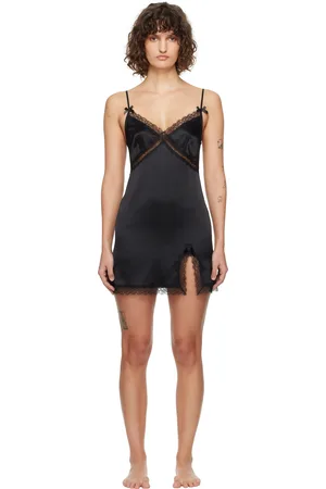 Agent Provocateur Black Gisele Slip Dress