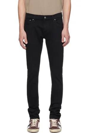 Nudie Jeans Black Tight Terry Jeans