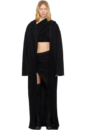 Rick Owens Black Hollywood Dragging Peter Hoodie