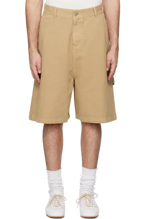 LE 17 SEPTEMBRE Tan Over-Dyeing Bermuda Denim Shorts