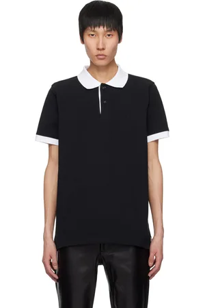 Ernest W. Baker Black Embroidered Polo