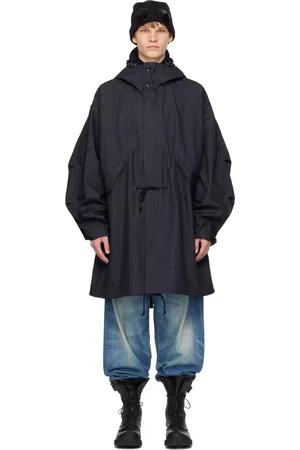JUNYA WATANABE Navy C.P. Company Edition Denim Coat