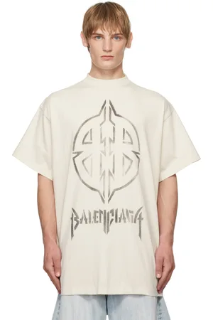 Balenciaga Off-White Metal BB Stencil T-shirt