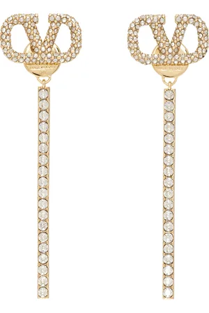 VALENTINO GARAVANI Gold Logo Earrings