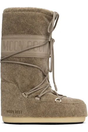Moon Boot Beige Icon Felt Tall Boots