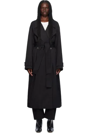 STUDIO NICHOLSON Black Mawer Trench Coat