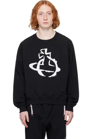 Vivienne Westwood Black Stencil Orb Raglan Sweatshirt