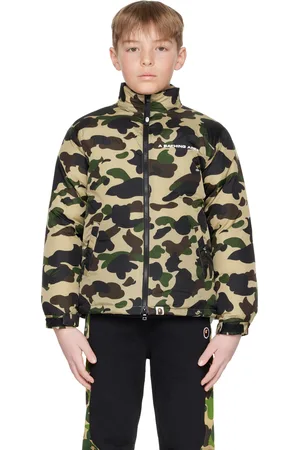 BAPE Kids Khaki 1st Camo Down Jacket