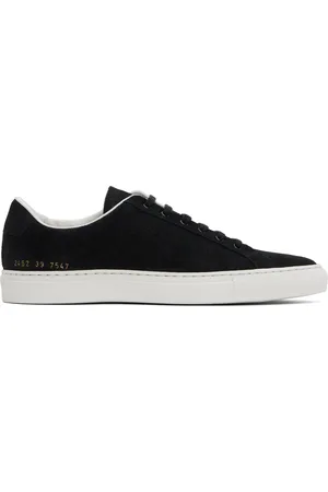 COMMON PROJECTS Black Retro Suede Sneakers