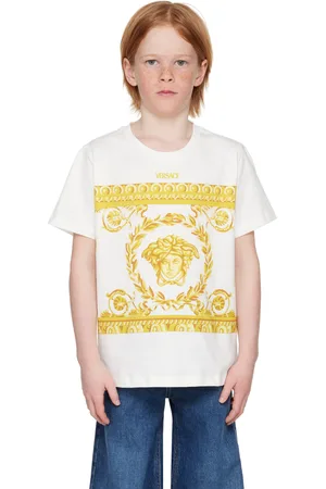 VERSACE Kids White Medusa Garland T-shirt
