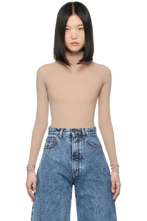 Alaïa Beige Second Skin Bodysuit