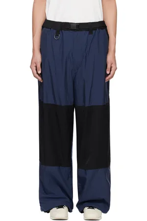 Y-3 Navy & Black Nylon Trousers