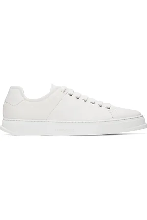 Salvatore Ferragamo White Low Cut Sneakers