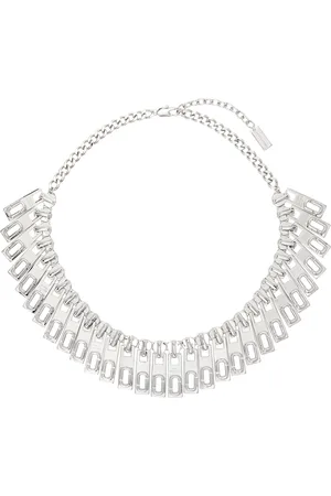 Marc Jacobs Silver J Marc Zipper Statement Necklace