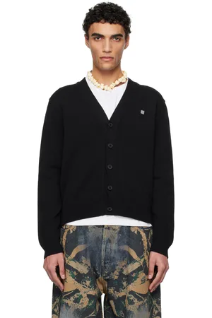 Acne Studios Black V-Neckline Cardigan