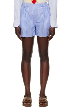 Marni Blue Striped Shorts